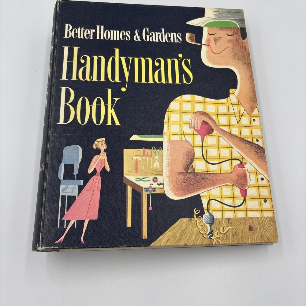 Vintage Better Homes & Gardens Handyman's Book‎ 1957 8th Printing 5 Ring